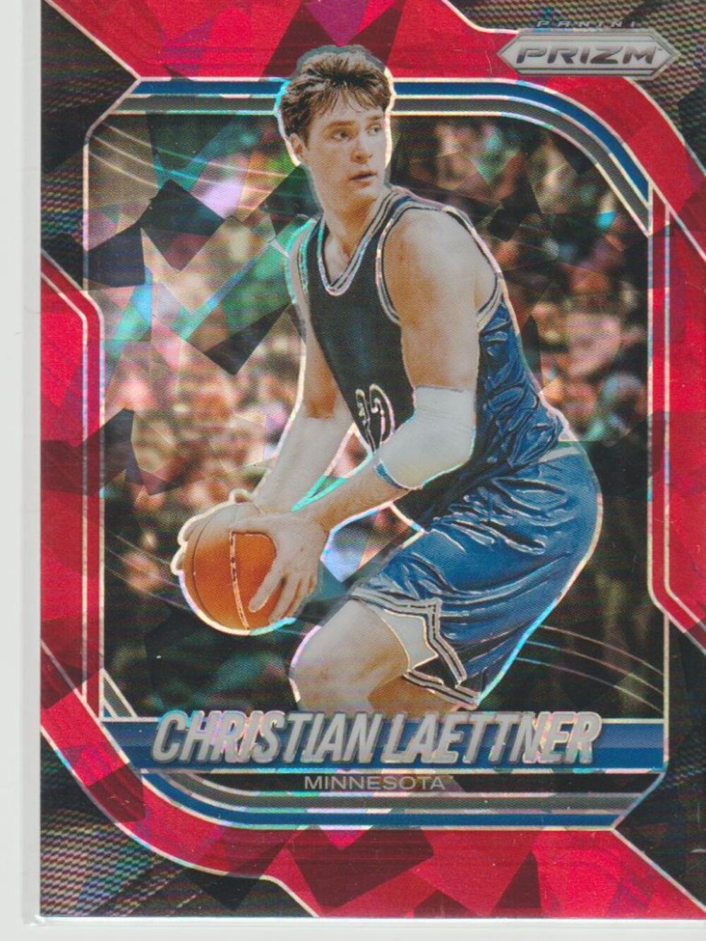 Christian Laettner 2025-26 Panini Prizm #186 Red Ice Prizm Minnesota